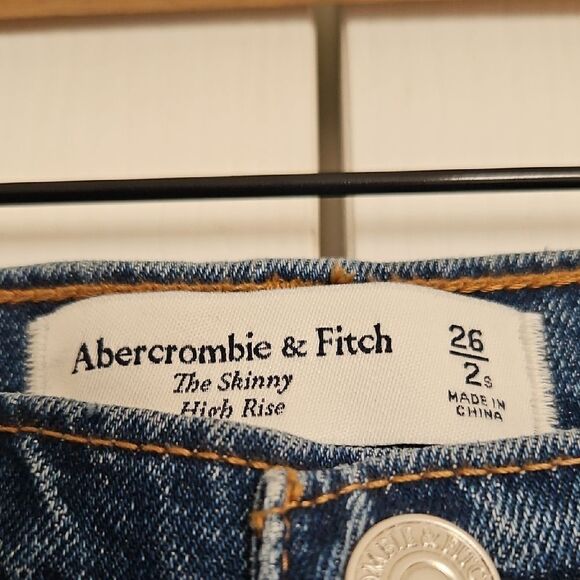 Women's Blue High-Rise Skinny  Jeans - Picture 2 of 16